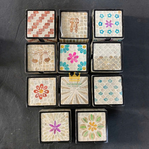 Posavasos Cuadrados de Ratán Modernos, Ecológicos y Hechos a Mano, Diseño Variado, Vajilla para Restaurante, Mesa de Café, Económicos - Product Image 5