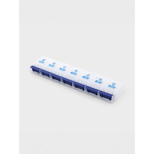 Pilulier portable en PP à 7 segments de type bouton Boîte à pilules portable d'une semaine - Product Image 1