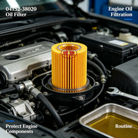 Filtre à huile de haute qualité pour systèmes automobiles, référence 04152-YZZA4 04152-38020, pour moteur de voiture (vente en gros)