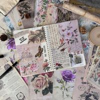 Vintage Journal Scrapbook Artisanat Kits Pour Bullet Junk Planners Esthétique Décor Mur Art Collage Cadres Papeterie Autocollant