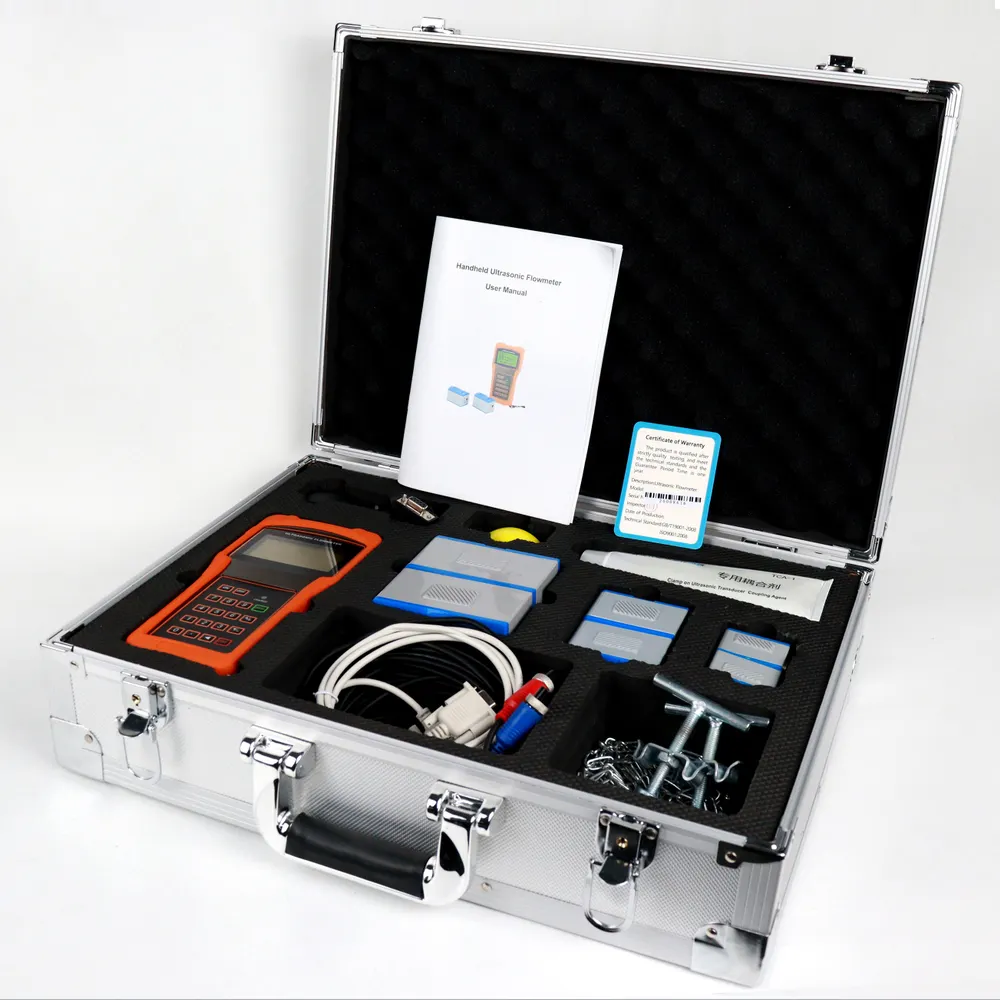 Capteur à ultrasons non intrusif IP68 1200mm eau de rivière liquide pur compteur de chaleur débitmètre à ultrasons avec un bon prix
