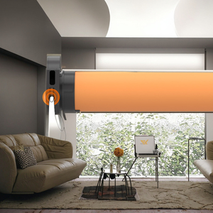 Tuya thông minh hiện đại kim loại rèm điện điều khiển từ xa điều khiển cơ giới con lăn rèm được xây dựng trong cài đặt ngang cho - Product Image 1