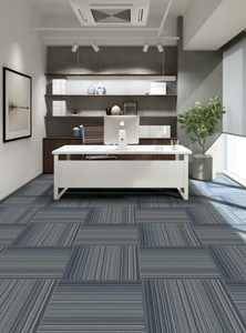 环保现代聚丙烯环形绒办公室地板地毯砖模块化方形商用薄型 - Product Image 5