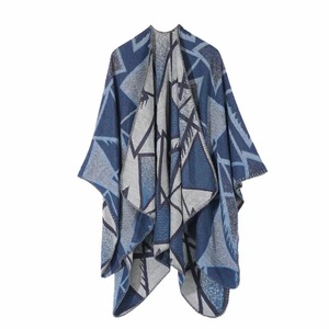 Poncho à géométrie traditionnelle pour femmes pour <span class=keywords><strong>Amazon</strong></span> Top Seller Vente en gros Cape Châle Echarpes et châles élégants - Product Image 4