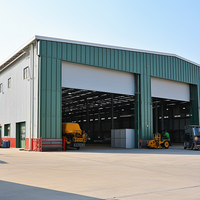 Almacén de Estructura de Acero Prefabricada de Diseño Moderno, Kit de Cobertizo de Acero Prefabricado para Construcción de Oficinas y Almacenes