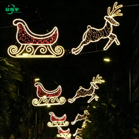 Decoraciones Navideñas Populares, Luces Decorativas Grandes para Calles, Luces de Navidad para Exteriores, Luces con Motivos 2D