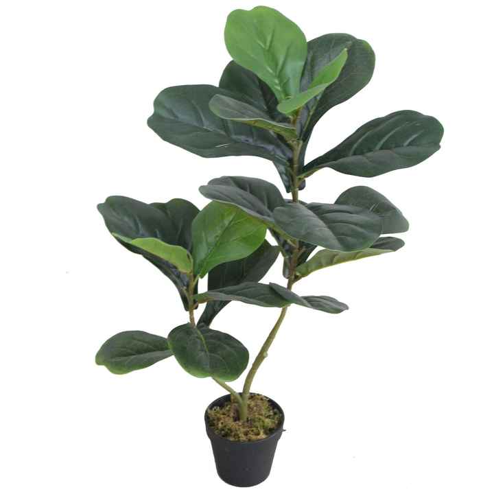 High Quality Artificial Potted Plants Large Leaves Ficus Pandurata