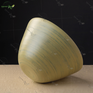 Bols à salade jetables en bambou naturel, personnalisés, écologiques, décoration de fête, décoration de cuisine, centre de table rustique, vase de table, décoration de pièce - Product Image 4