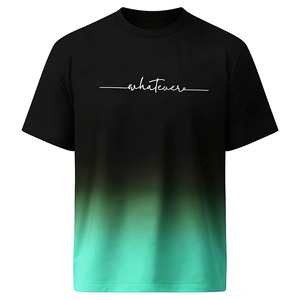 T-shirt da uomo personalizzata con stampa, girocollo, manica corta, 180g, in poliestere ecologico, anti-restringimento, stampa a trasferimento termico, vestibilità ampia - Product Image 1