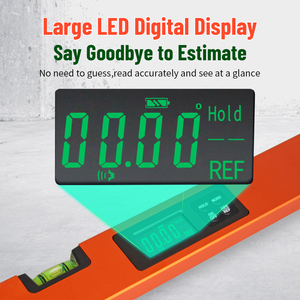 400mm dijital seviye elektronik su terazisi kabarcık kutusu açı cetvel alüminyum alaşım manyetik gonyometresi eğim ölçer - Product Image 3