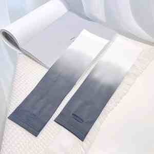 Mangas de protección solar UV de seda helada con degradado, de poliéster, transpirables, elásticas y refrescantes para ciclismo, viajes de verano, para hombres y mujeres - Product Image 3