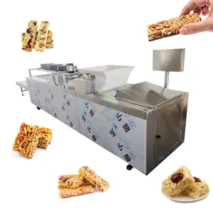 Fully automatic cereal bar cutting molding machine protein sesame snacks food bar extruder machine