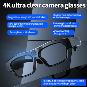 Gafas Inteligentes 4K con Bluetooth, Asistente de IA, Navegación AR, 256G, <span class=keywords><strong>Lentes</strong></span> de Miopía Reemplazables, Cámara <span class=keywords><strong>3D</strong></span> Ultra Clara, Diseño Elegante - Product Image 3