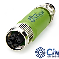 Adaptateur Premier Cable M12 X-Code Femelle D-Code Mâle IP67 avec Contacts Plaqués Or pour Réseaux Ethernet Industriels Profinet