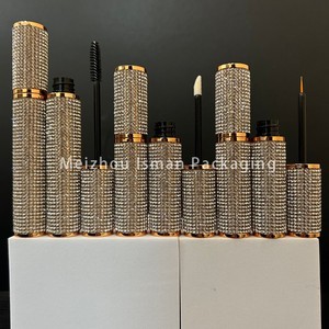 ใหม่ที่ว่างเปล่ารอบเงาBlingทองเพชรลิปกลอสเจลอายไลเนอร์ขวดมาสคาร่าคอนเทนเนอร์หลอดบรรจุภัณฑ์ด้วยRhinestone - Product Image 2