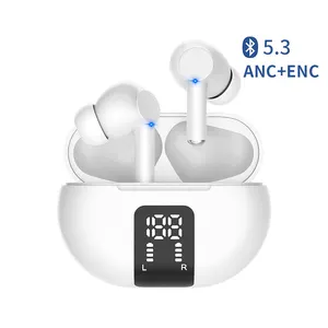 2023 Earphone bening panggilan Bluetooth 5.3, Earphone penghilang kebisingan aktif Anc Fone De Ouvido 4 mikrofon Enc