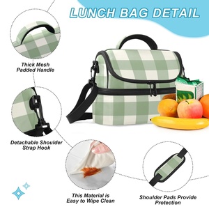 Customized Print Portable Lunch Bag Food Thermal Lunch Reusable Tote Bag Recyclable Insulated Cooler Bag for School Kid Snark - Product Image 4