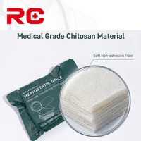 Gaze hémostatique stérile au chitosane, vente en gros directe usine, pansement à hémostase rapide pour les soins d'urgence en cas de traumatisme