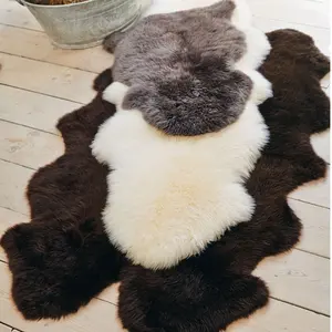 Pluche Furry Faux Fur Schapenvacht Bed Kamer Matten Tapijt Tapijten Voor Woonkamer Gebied