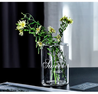 Groothandel glazen bloemenvaas, transparante rietdiffuserfles & glazen aromatherapiecontainer