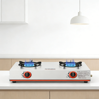 Réduction sur les commandes en gros : Cuisinière à gaz commerciale à 2 brûleurs, économique, pour la restauration