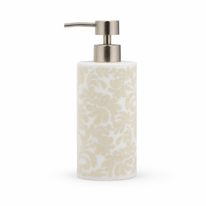 Dispensador de Loción de Resina Geométrico Neutral Personalizado OEM/ODM, Dispensador de Jabón Blanco para Encimera de Baño - Product Image 6