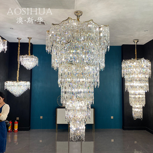 Đèn chùm hiện đại mạ vàng hình cành cây, đèn treo trang trí nội thất cao cấp, đèn chùm hoa thủy tinh sang trọng - Product Image 2