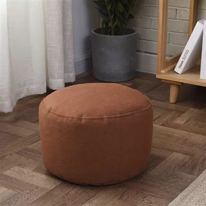<span class=keywords><strong>Pouf</strong></span> rond de décoration intérieure en gros, tabouret de haute qualité, repose-pieds en tissu doux, <span class=keywords><strong>pouf</strong></span> rond bleu rembourré - Product Image 5
