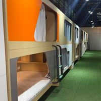 Lit superposé en bois de style moderne personnalisable pour auberge de jeunesse, dortoir scolaire, chambre, hôtel, hôpital, appartement