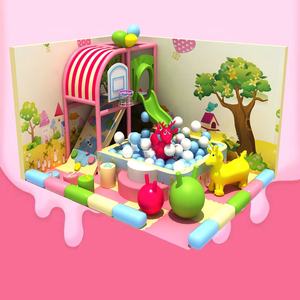 Tapis de jeu d'intérieur pour enfants, équipement compacte pour l'intérieur, à thème océan, Structure de jeu pour les petits - Product Image 2
