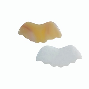 Herramienta de masaje corporal de ágata 100% natural a precio de mayorista, tabla de raspado de ágata gris, piedra Gua Sha facial - Product Image 3