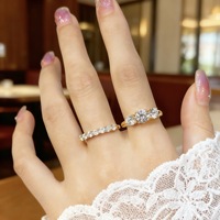 Offre Spéciale : Ensemble de Bagues de Mariage en Moissanite pour Femme, 2 Carats au Total, Couleur D, Pureté VVS, Plaqué Rhodium, Bijoux en Argent Sterling 925