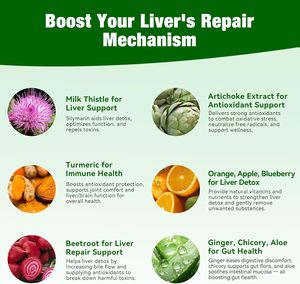 Complément alimentaire L-glutathion Collagène Gommes blanchissantes pour la peau Détoxification et purification du foie - Product Image 3