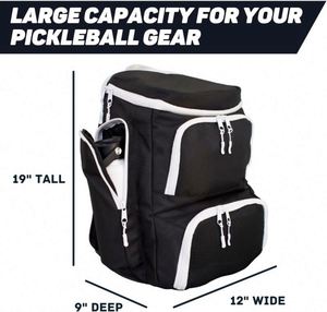 Échantillon gratuit Sac de sport grande capacité personnalisé en usine avec compartiment à chaussures, crochet de suspension pour hommes et femmes, sac à dos de pickle-ball - Product Image 4