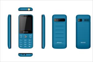 Téléphone mobile <span class=keywords><strong>GSM</strong></span> 2G double SIM de haute qualité, 2,4 pouces, OEM, grande batterie, téléphone mobile pas cher avec haut-parleur puissant <span class=keywords><strong>pour</strong></span> les personnes âgées - Product Image 4