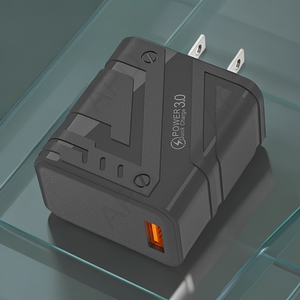 Cargador de viaje inteligente QC3.0 1 interfaz USB Macaron teléfono móvil Cable de EE. UU. Para <span class=keywords><strong>Samsung</strong></span> Scooters Laptops cargador Gan Material - Product Image 4