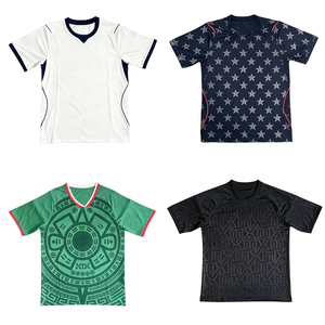 Maillots <span class=keywords><strong>de</strong></span> football américain 2026-27 en version thaïlandaise <span class=keywords><strong>de</strong></span> qualité supérieure pour les équipes du Mexique et des États-Unis, 100 % polyester, vente en gros, prix abordable - Product Image 2