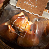 Sacs d'emballage transparents portables pour pain grillé, biscuits, bagels, pain, avec ourlet renforcé et fermeture auto-adhésive