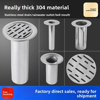 Système de drainage efficace pour la collecte des eaux de pluie en acier inoxydable pour ponts routiers et traversées, avec gouttière et puits de lumière