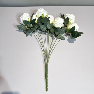 Venta al por mayor 7-Head Artificial Austin <span class=keywords><strong>Rose</strong></span> Flower Real Touch Rosas hechas a mano para la boda Home Party Decor para el <span class=keywords><strong>d</strong></span>ía de la madre - Product Image 5