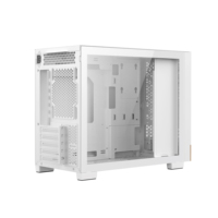 Ruix Matrix Micro-ATX/ITX boîtier d'ordinateur de jeu en bois couleur blanche tour moyenne légère avec USB3.0 * armoire PC de Table à 2 ports