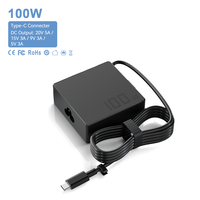 Chargeur universel USB-C PD 100W pour ordinateur portable, adaptateur secteur de remplacement pour MacBook, HP, Lenovo, Dell