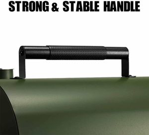 Parrilla Portátil Mini de Carbón para Asar y Ahumar, Pequeña Parrilla de Mesa con Termómetro para Acampar al Aire Libre y Jardín - Product Image 5
