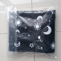 Stores temporaires imprimés lune et étoile soleil Rideau de voyage à ventouse occultant portable avec ruban magique