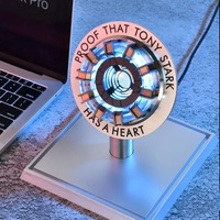 Avenger Iron Man MARK1 MARK2 Arc Réacteur Tony Stark Coeur de Marque Son Contrôle Led Poitrine Lampe Modèle Super-Héros 1:1 Cosplay Jouets