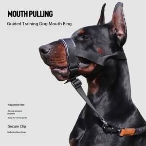 Accesorios para mascotas Doe, recién llegado, venta al por mayor, arnés ajustable para cabeza de perro, bozal de líder suave antitirón para entrenamiento y caminar - Product Image 3
