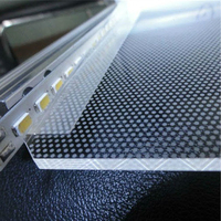 Panneau lumineux LED à bords lumineux sur mesure, plaque diffuseur en acrylique pour panneau LED