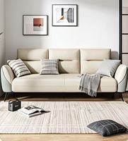 Canapés sectionnels en tissu technique anti-rayures, modernes, 3 places, inclinables, avec éponge haute densité, convertible en lit, pour salons