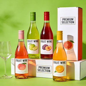 Botella de Vidrio Transparente Redonda de 250 ml con Tapa de Rosca Segura para Jugos de Frutas, Vino Casero, Bebidas de Sandía y Cereza - Product Image 5