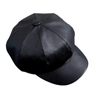 <span class=keywords><strong>Gorro</strong></span> <span class=keywords><strong>de</strong></span> invierno <span class=keywords><strong>de</strong></span> PVC estilo coreano, octogonal, con forma <span class=keywords><strong>de</strong></span> calabaza, tipo <span class=keywords><strong>gorro</strong></span> <span class=keywords><strong>de</strong></span> <span class=keywords><strong>pintor</strong></span> artístico, con visera grande y borde ancho, <span class=keywords><strong>de</strong></span> 6 paneles - Product Image 1